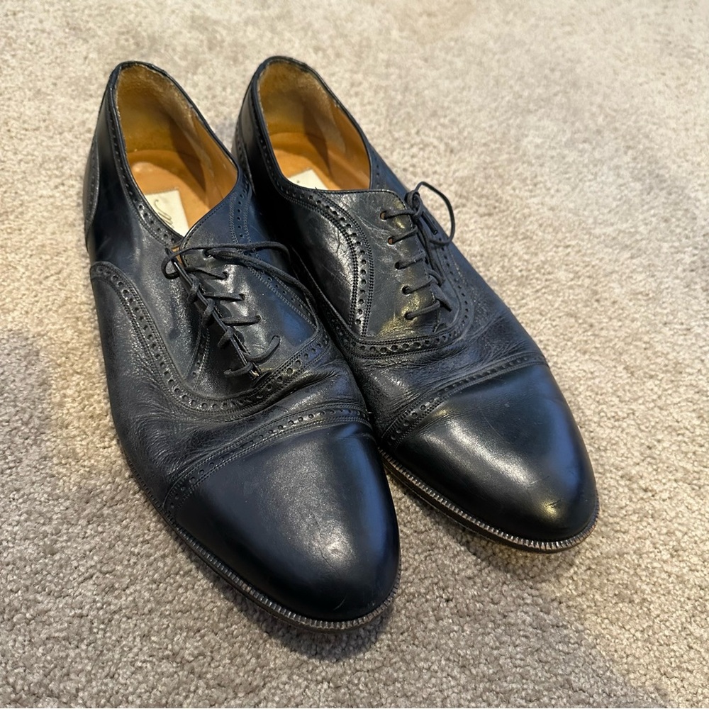 Mezlan Oxford Leather Dress Shoes - Picture 1 of 7
